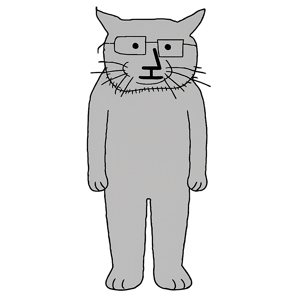 Non-Player Cat standing straight ahead